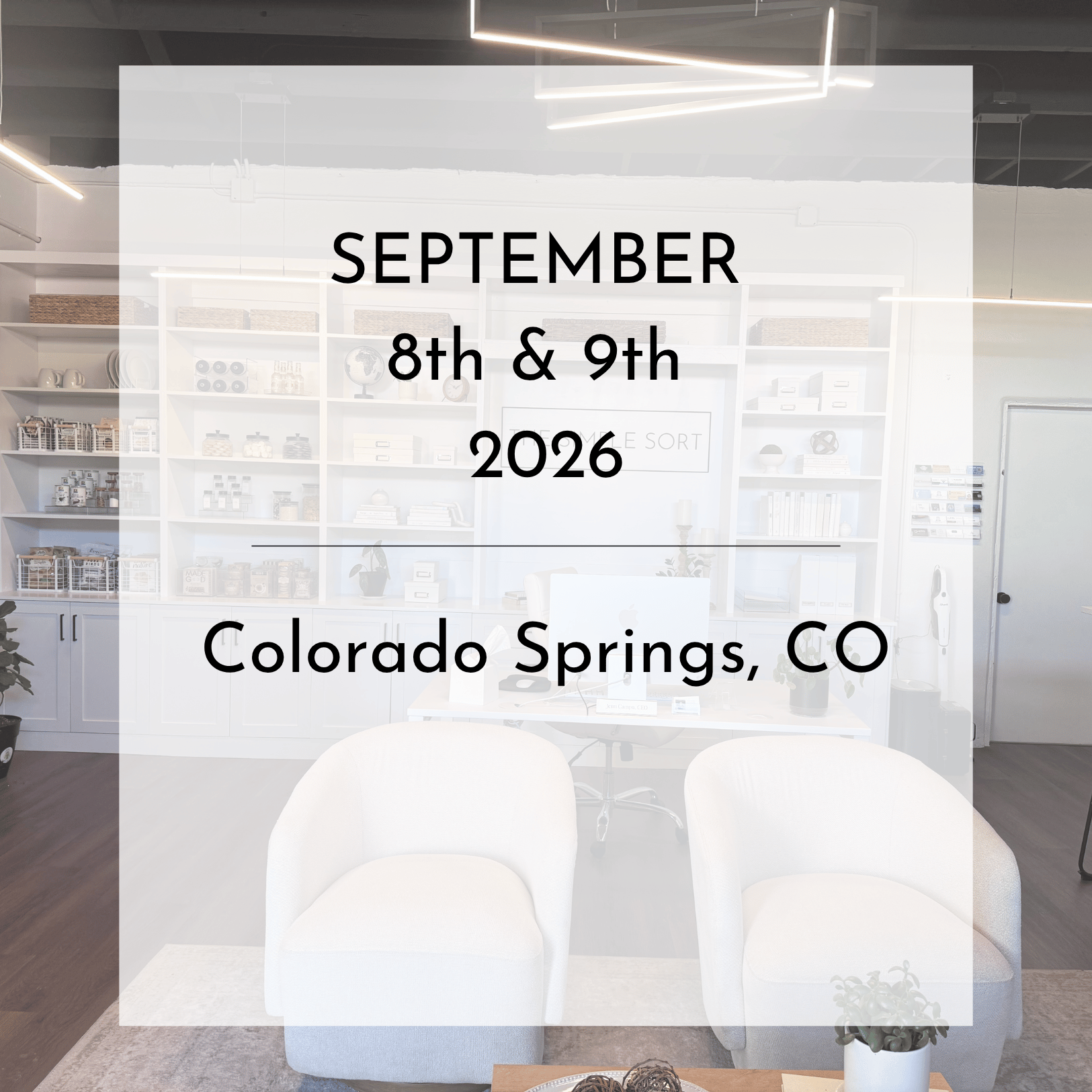 The Empowered Organizer Immersive Studio Experience - September 2026 ...