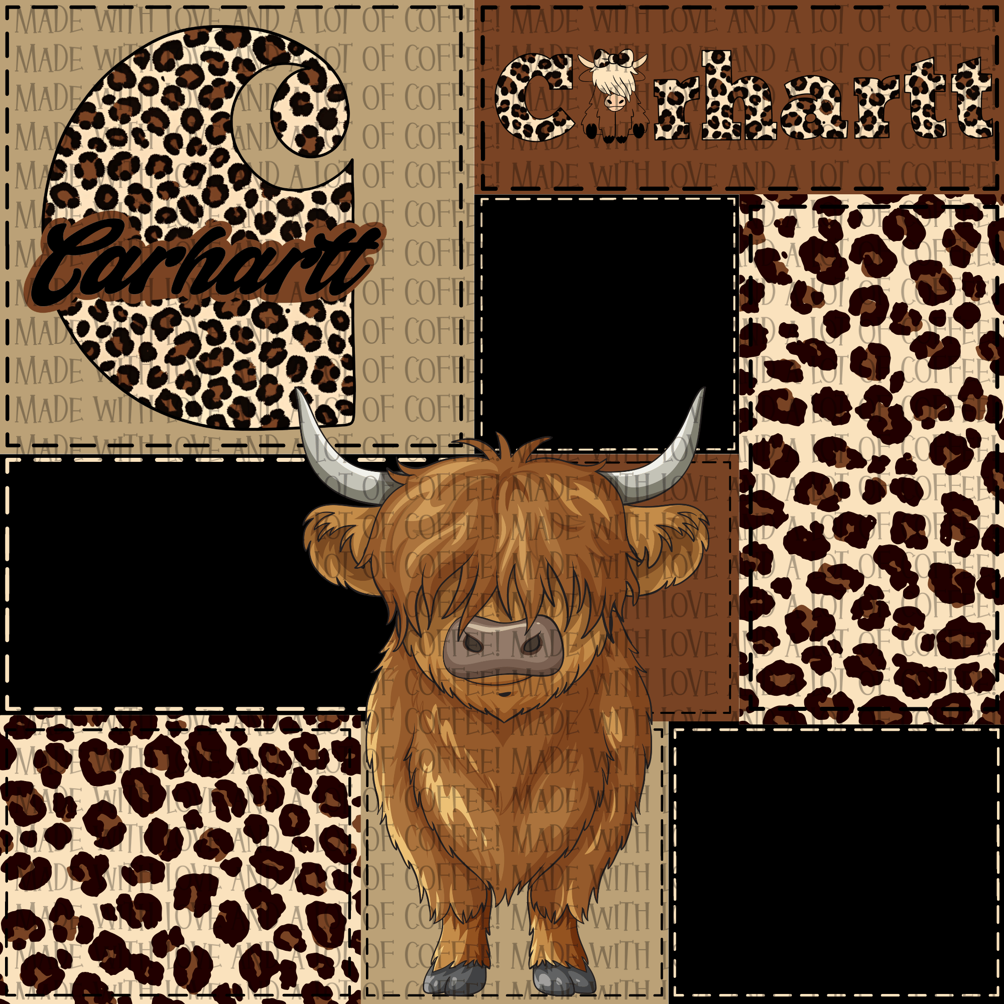 Highland cow seamless - Payhip