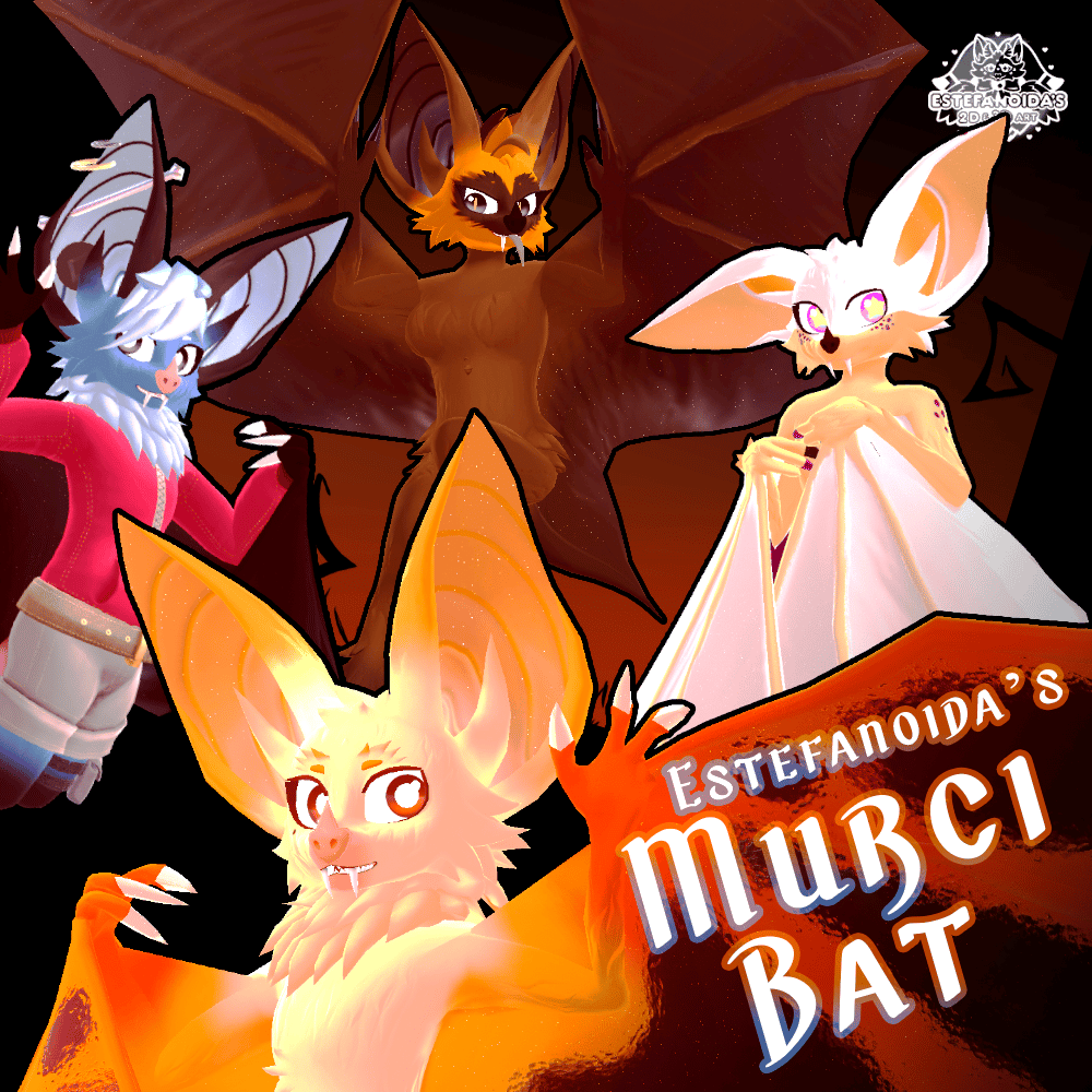 Murci Bat 3D Model/VRChat Avatar (Facetracking)