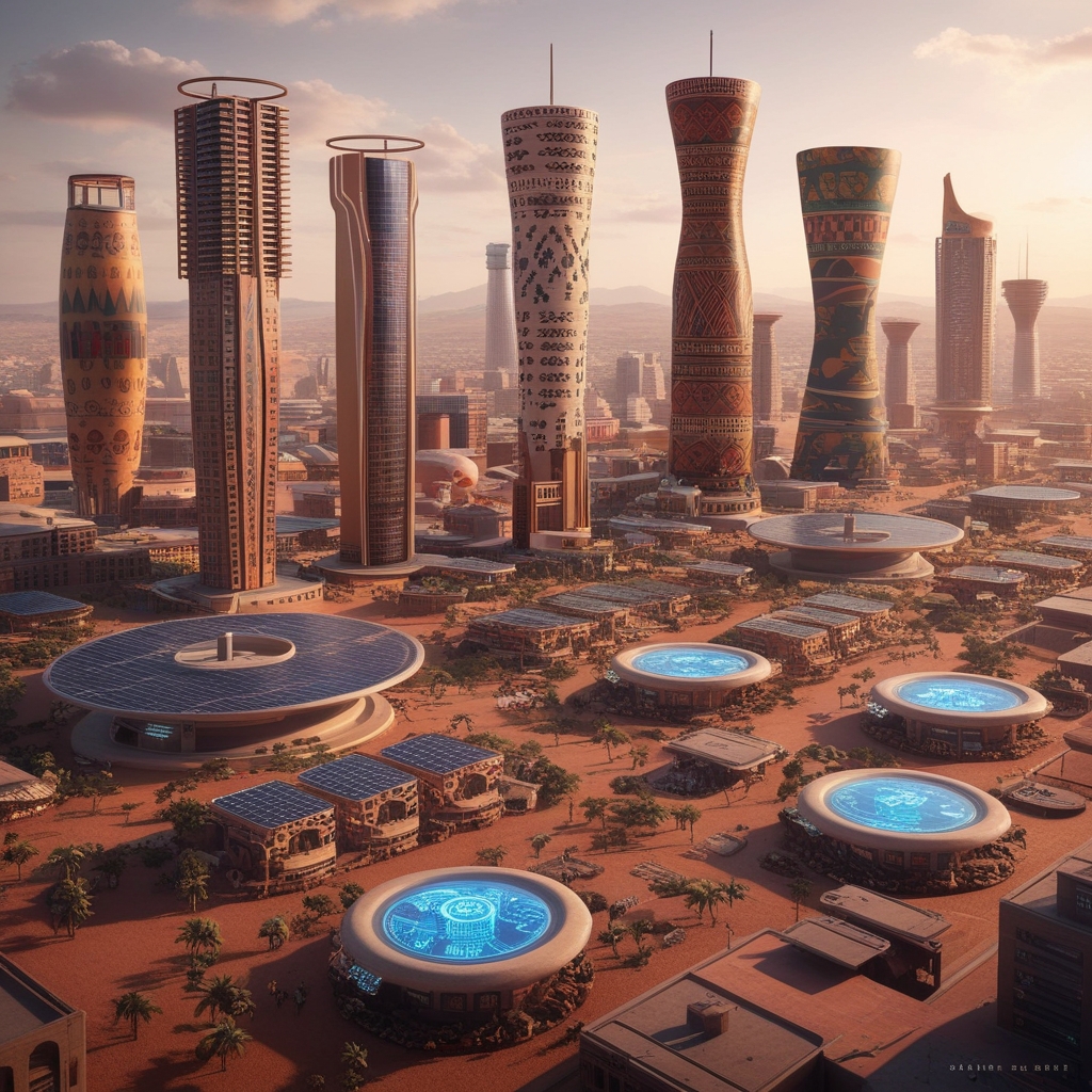 A highly advanced African city blending cultural heritage with ...