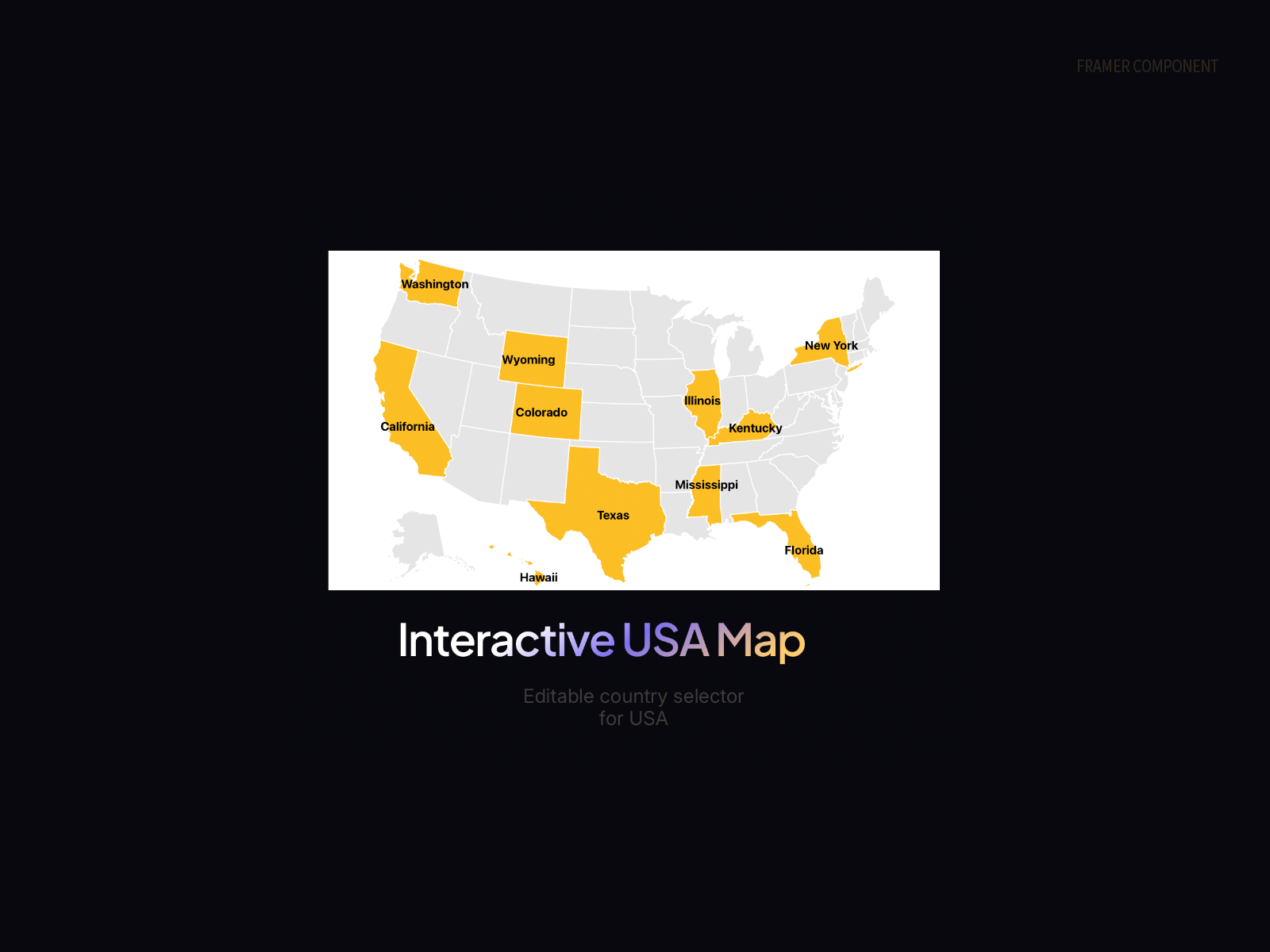 Interactive USA Map - Payhip