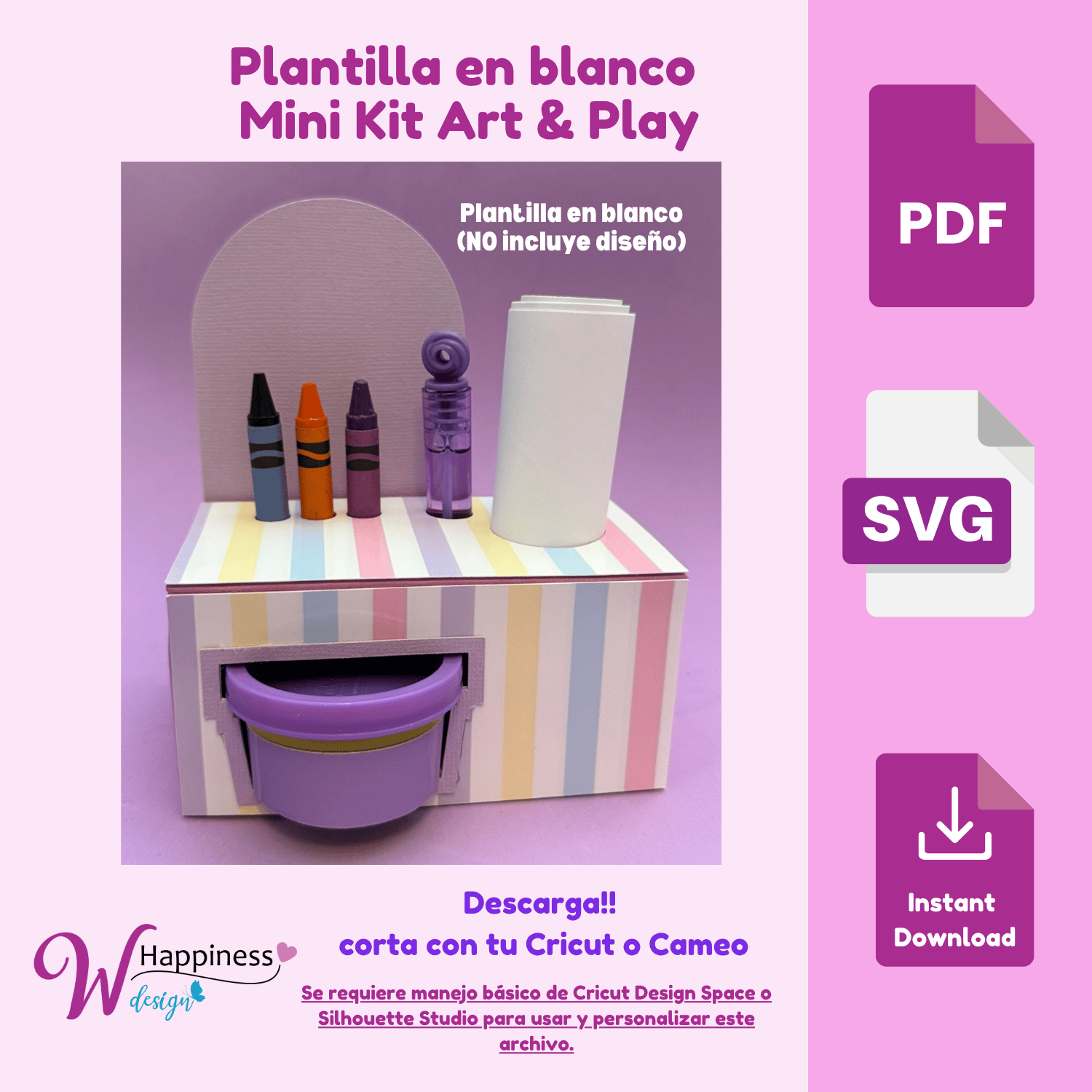 Plantilla en blanco Mini Kit Art & Play - Payhip