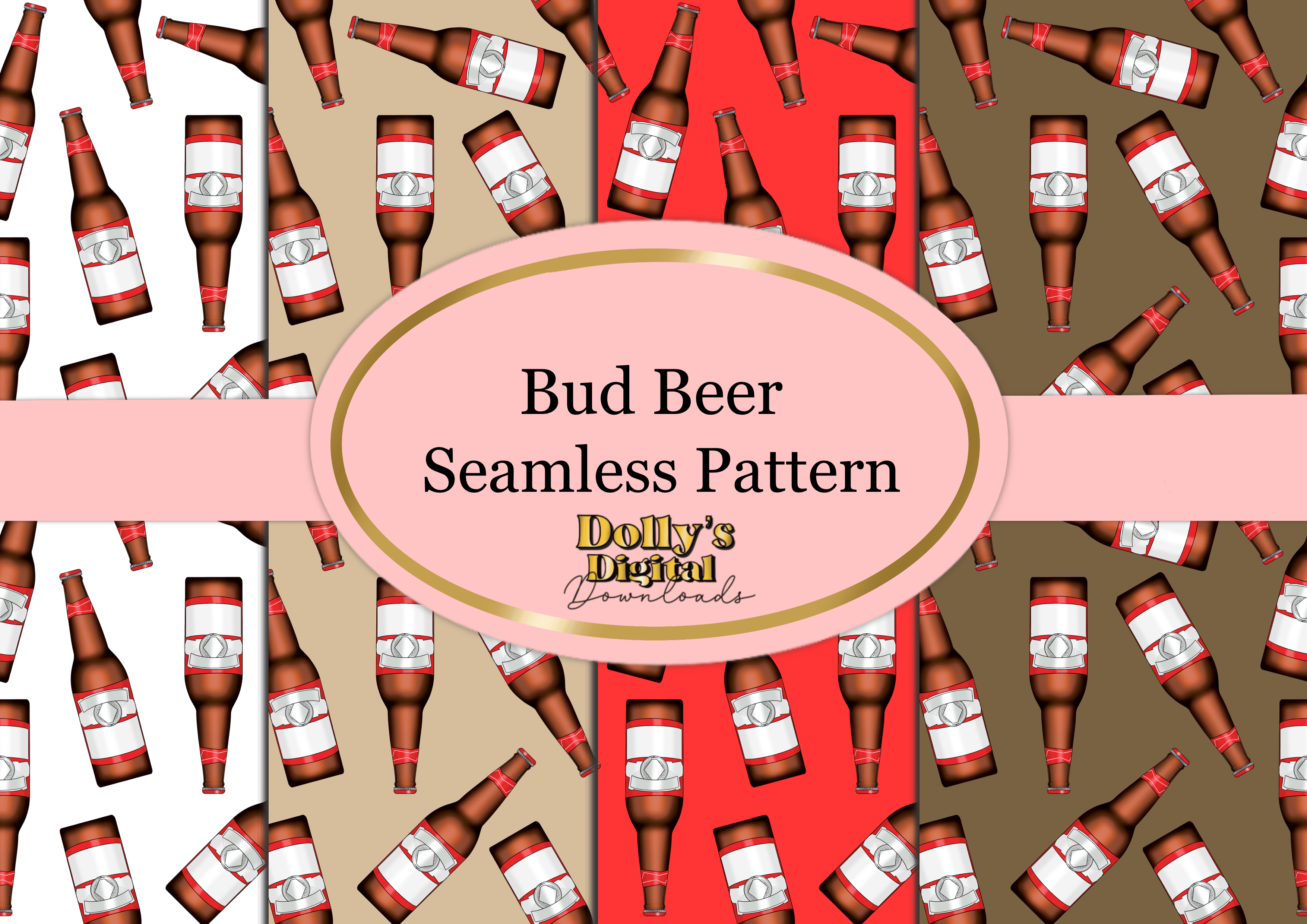 Bud Beer Seamless Patterns - Payhip