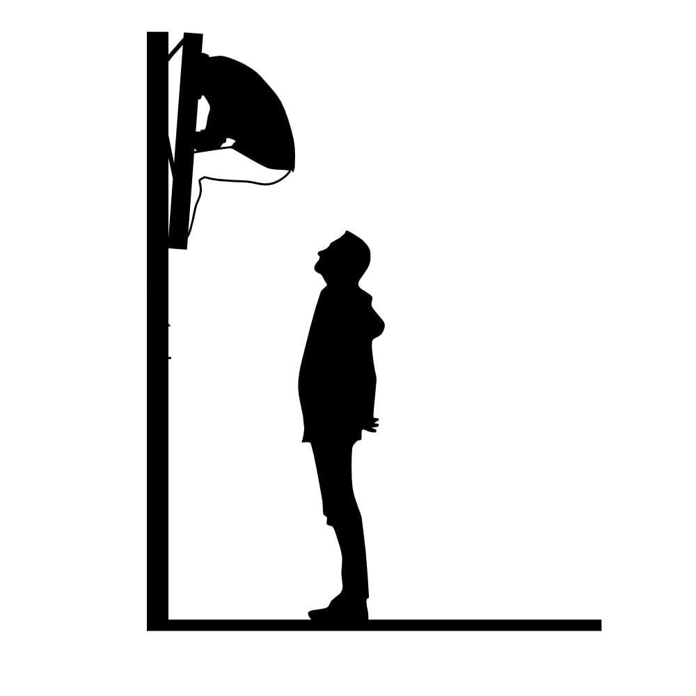 symbol of non-art, black isolated silhouette