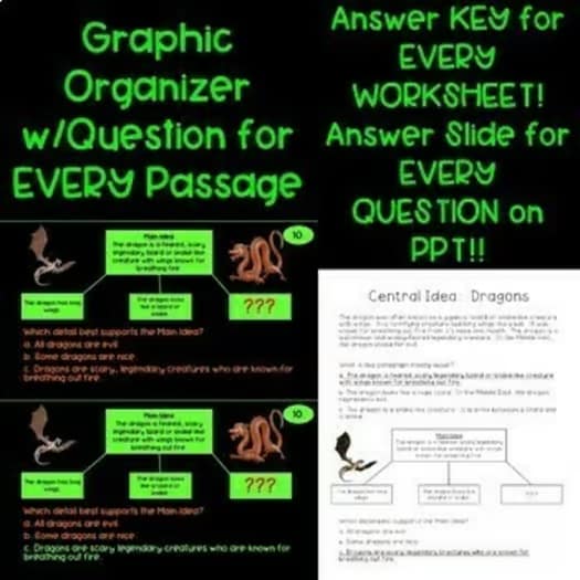 Main Idea and Central Idea Halloween PowerPoint