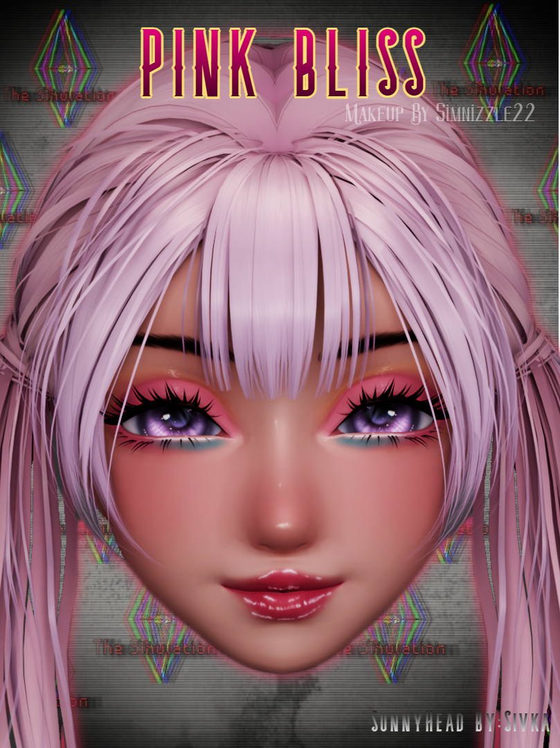PINK BLISS | MAKEUP TEXTURE | SUNNY HEAD | SERVER FREE