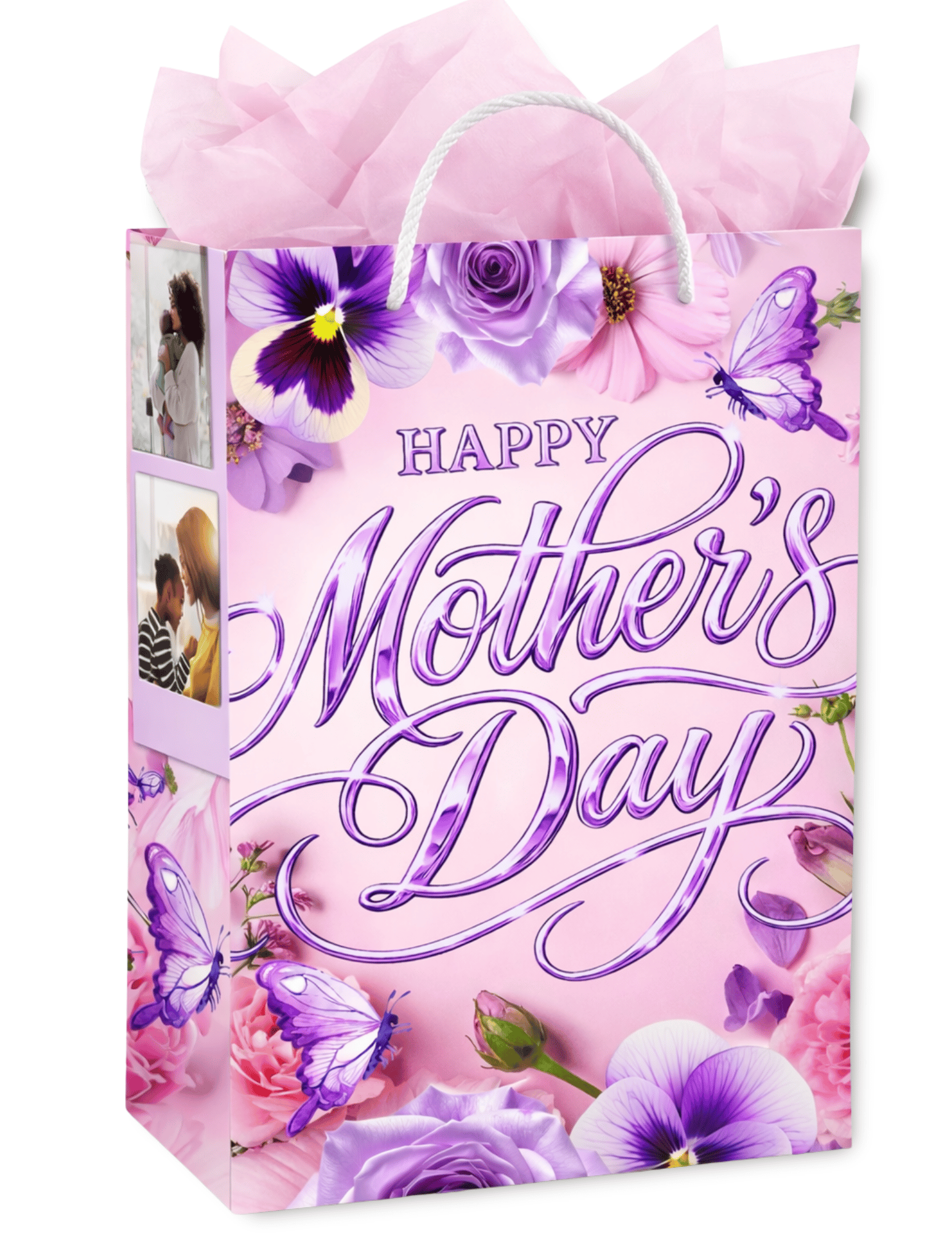 Editable Canva Mother's Day Gift Bag Templates, Pink and Purple - Payhip