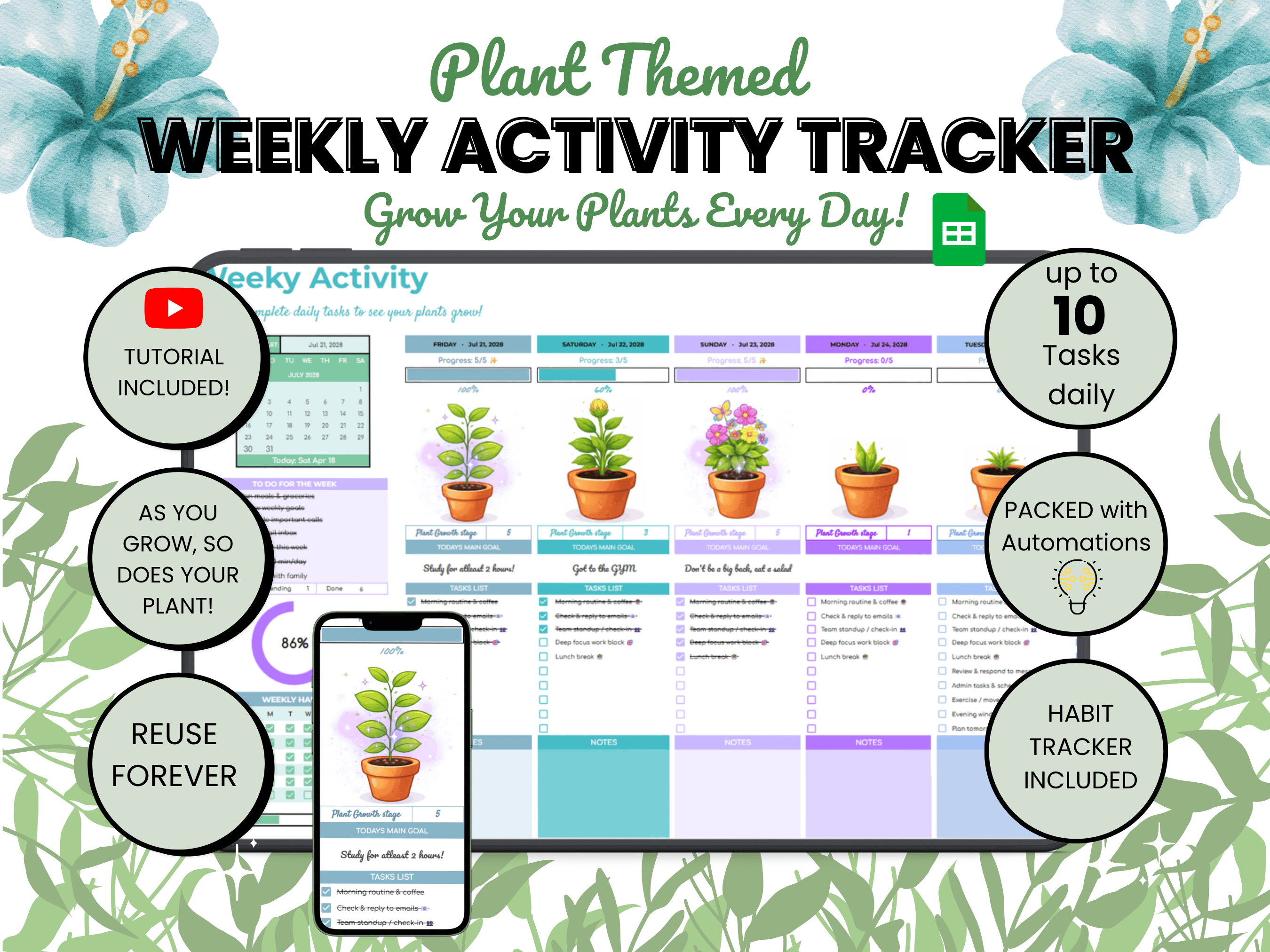 The Weekly Activity Tracker: Growing Plants Edition - Payhip