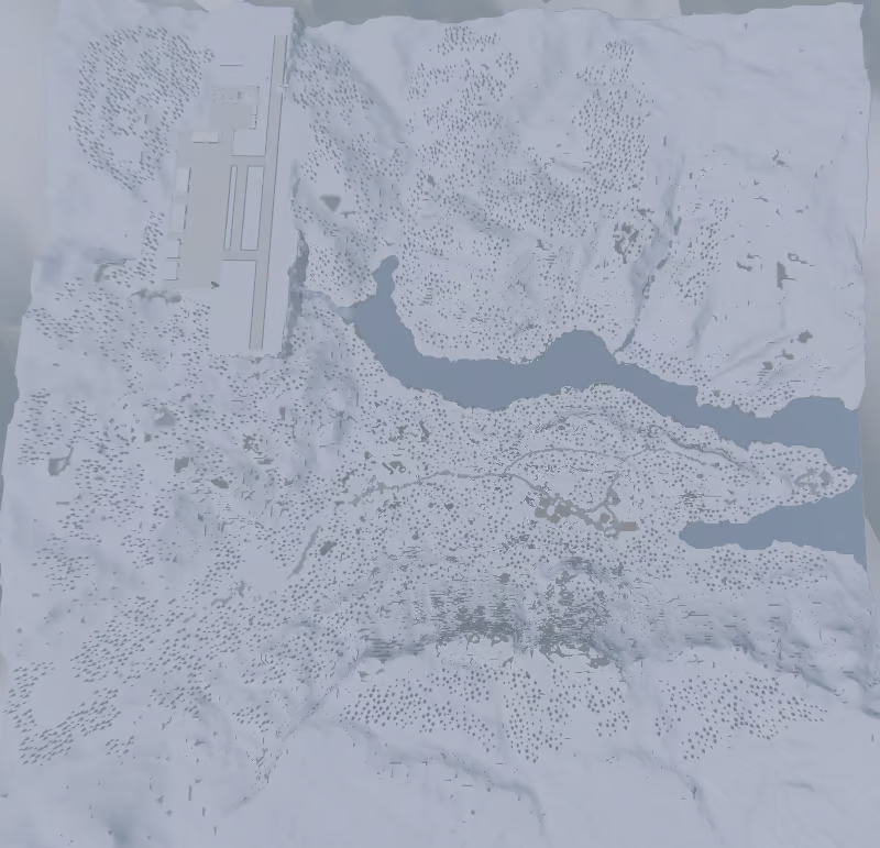 Roblox snowy airport military map