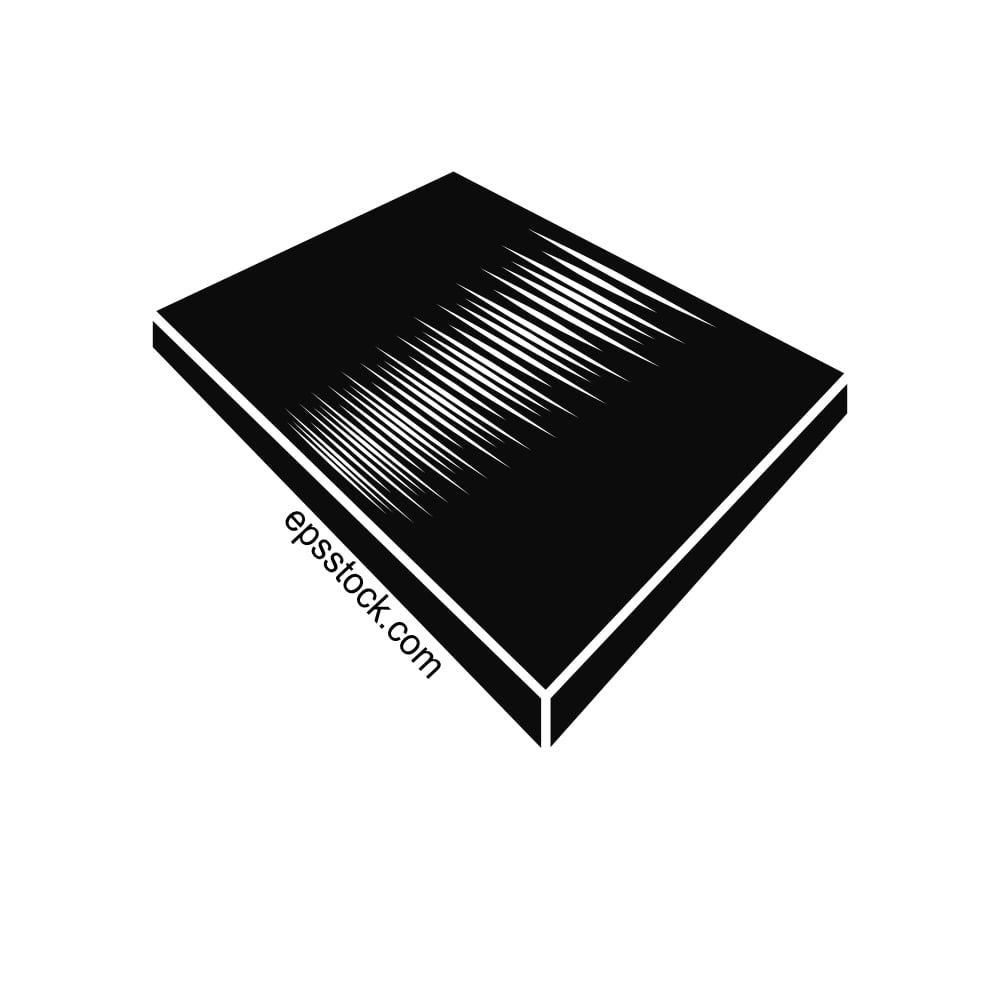 piece of metal, black isolated silhouette