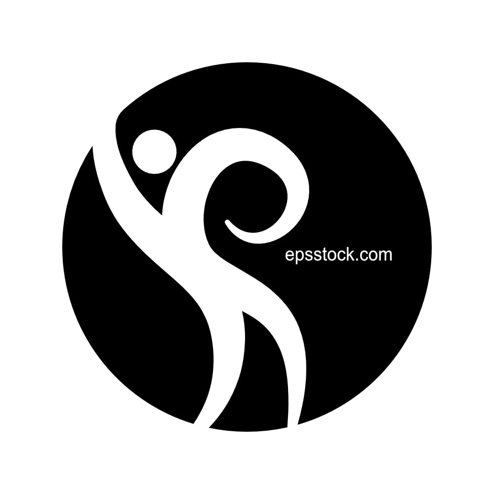 Business People Symbol, black isolated silhouette