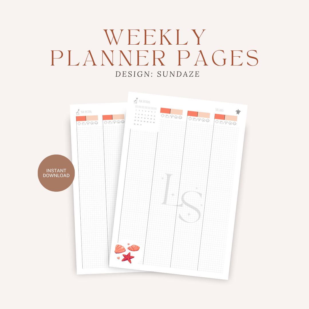 Sundaze weekly pages