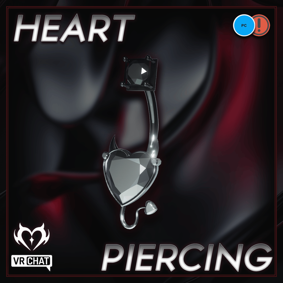❝ Devil Heart Belly Button Piercing ❞
