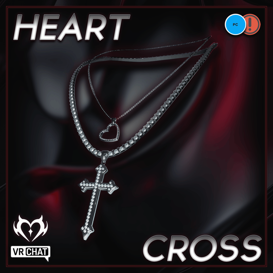 ❝ Heart Cross Necklace ❞