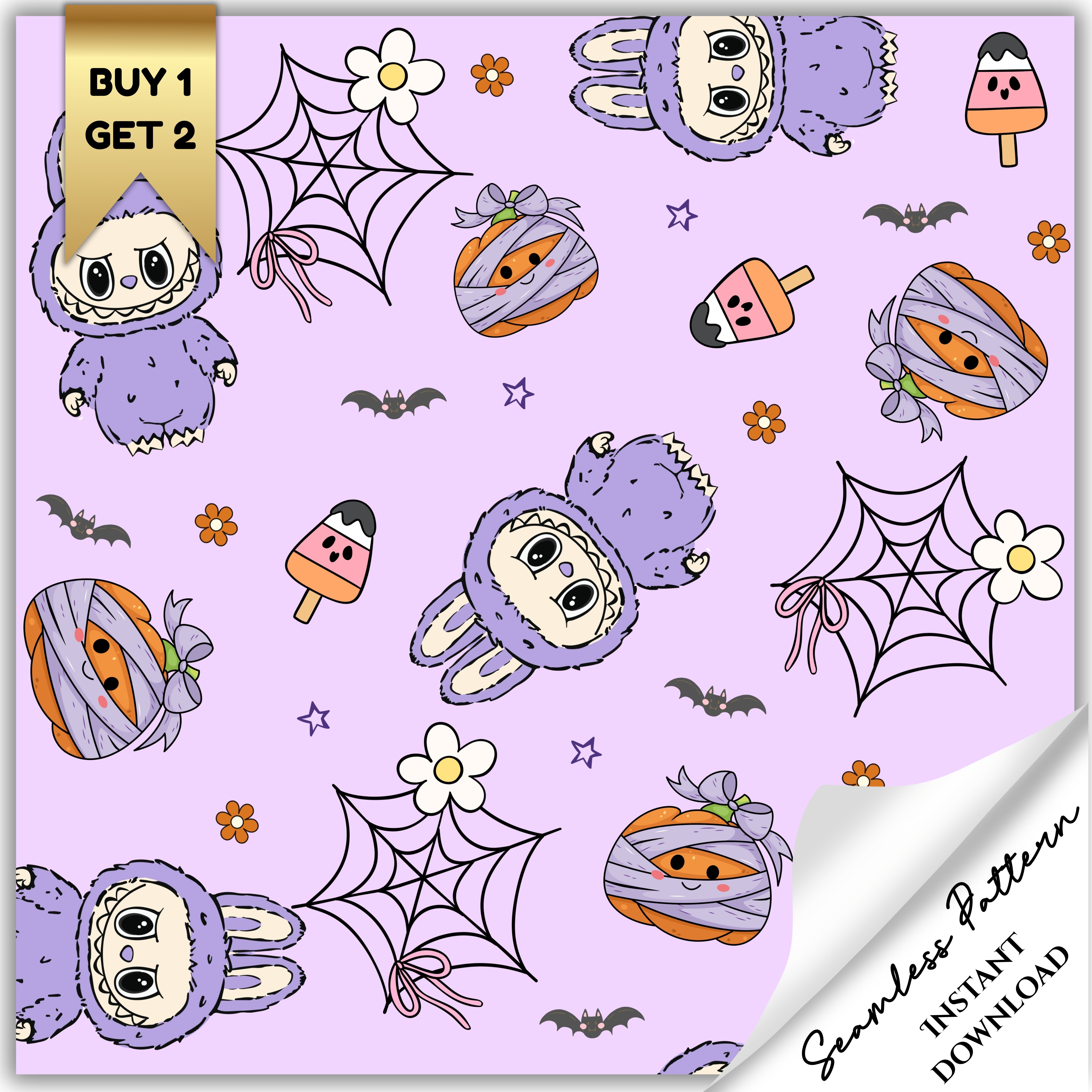 Labubu Seamless Pattern [SP6] - Payhip