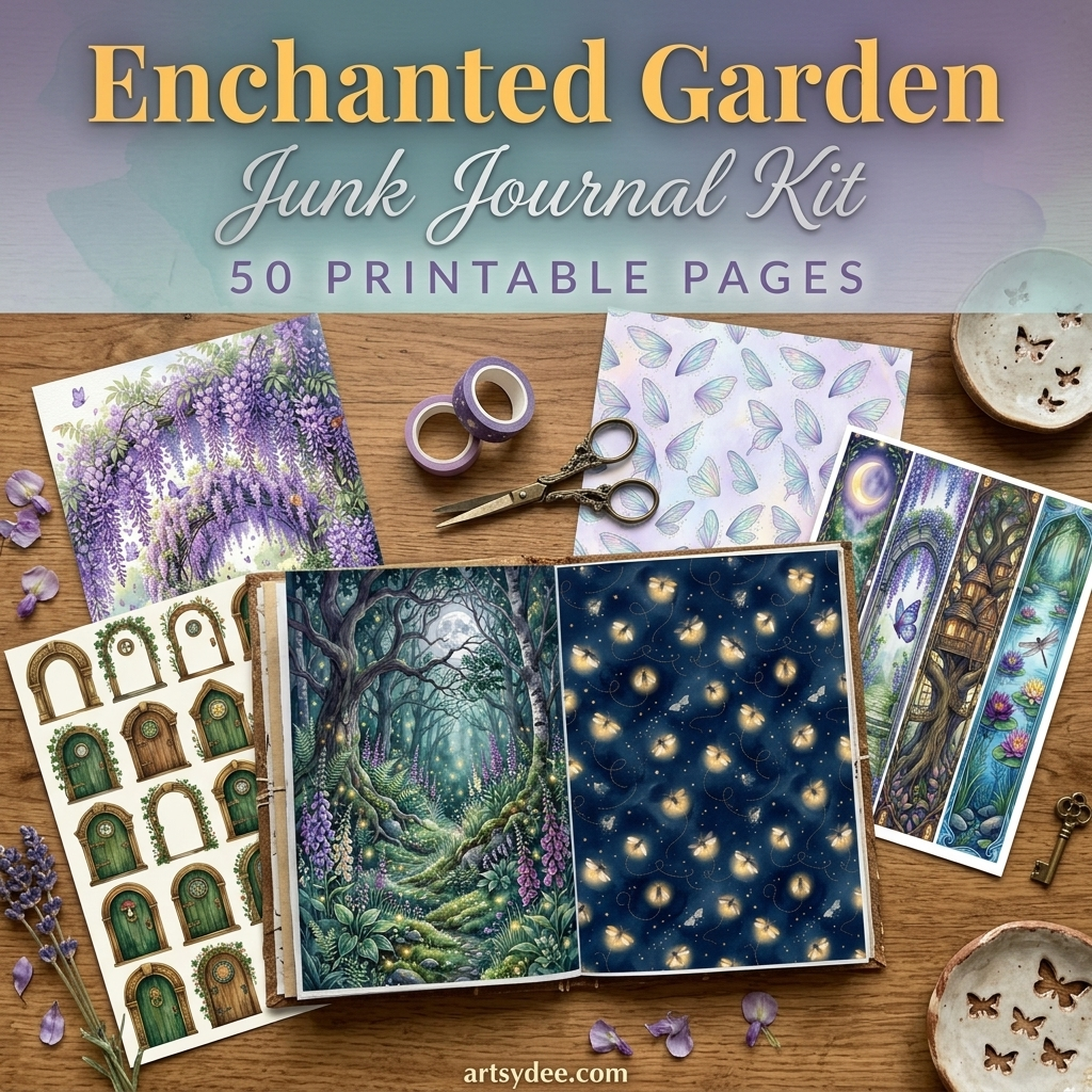 Enchanted Garden Junk Journal Kit