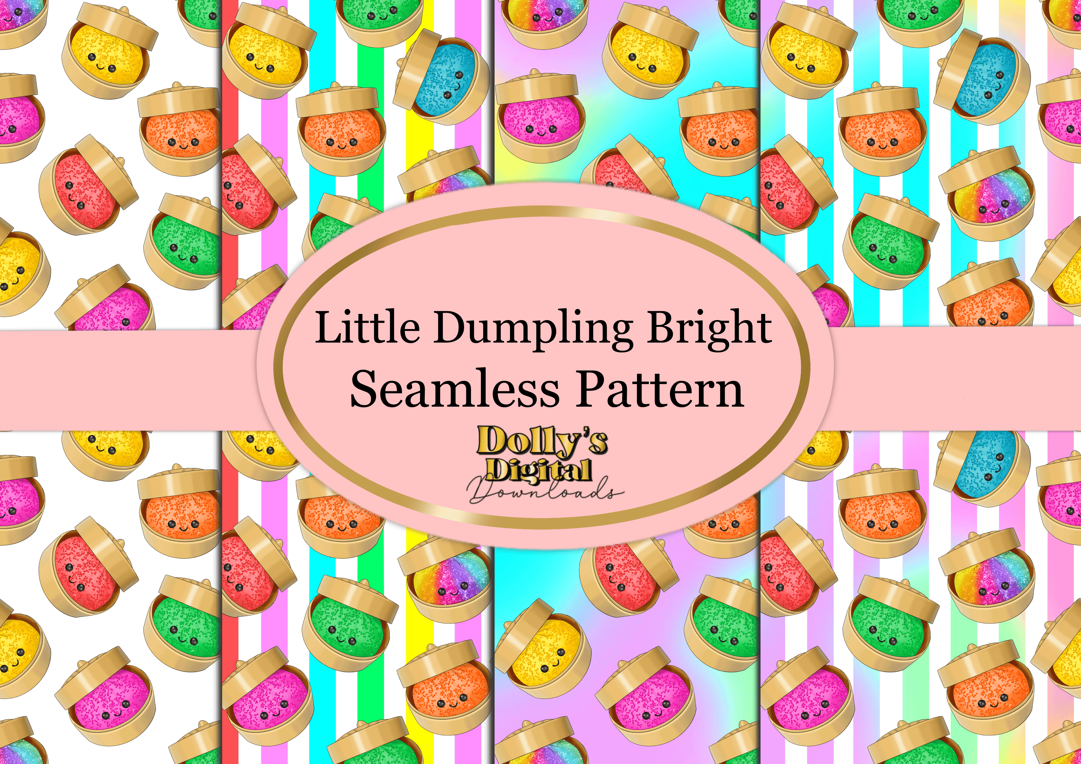 Little Dumpling Bright Seamless Patterns - Payhip