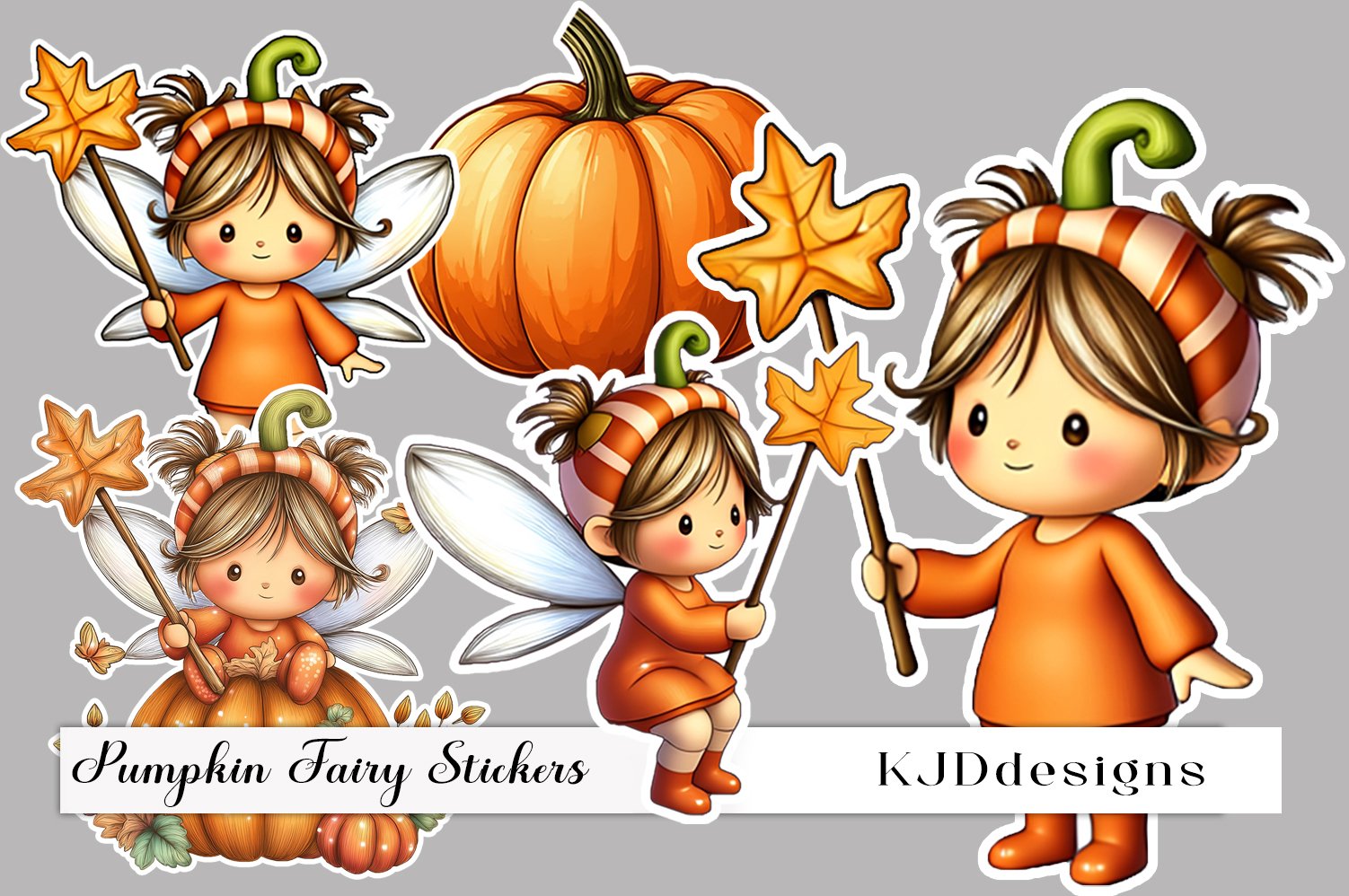 Pumpkin Fairy Stickers - Payhip