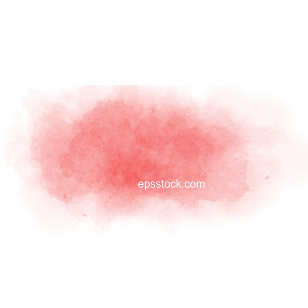red watercolor background, flat vector illustration