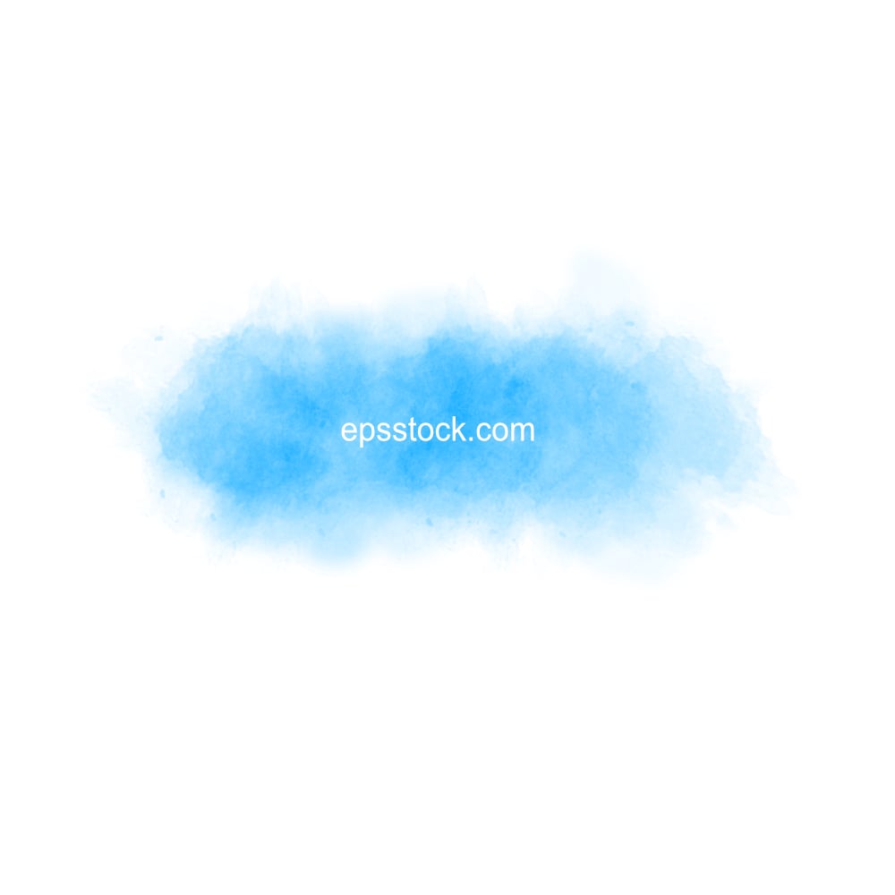 blue watercolor background, flat color illustration