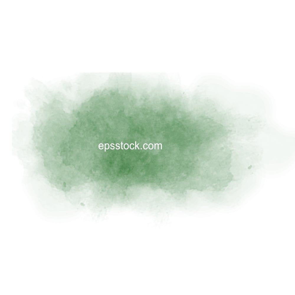 green watercolor background, flat color illustration