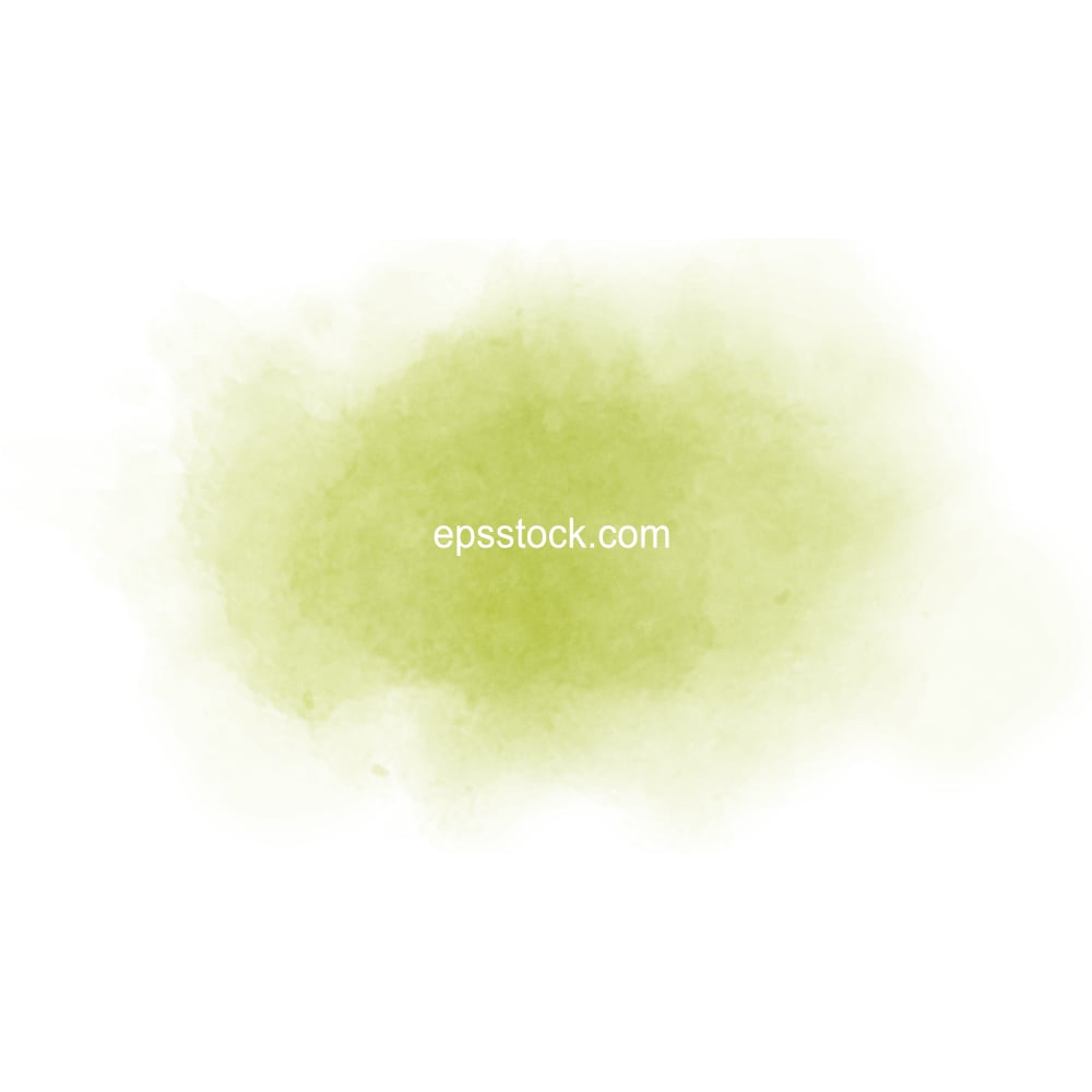 Acid green watercolor background, flat color illustration