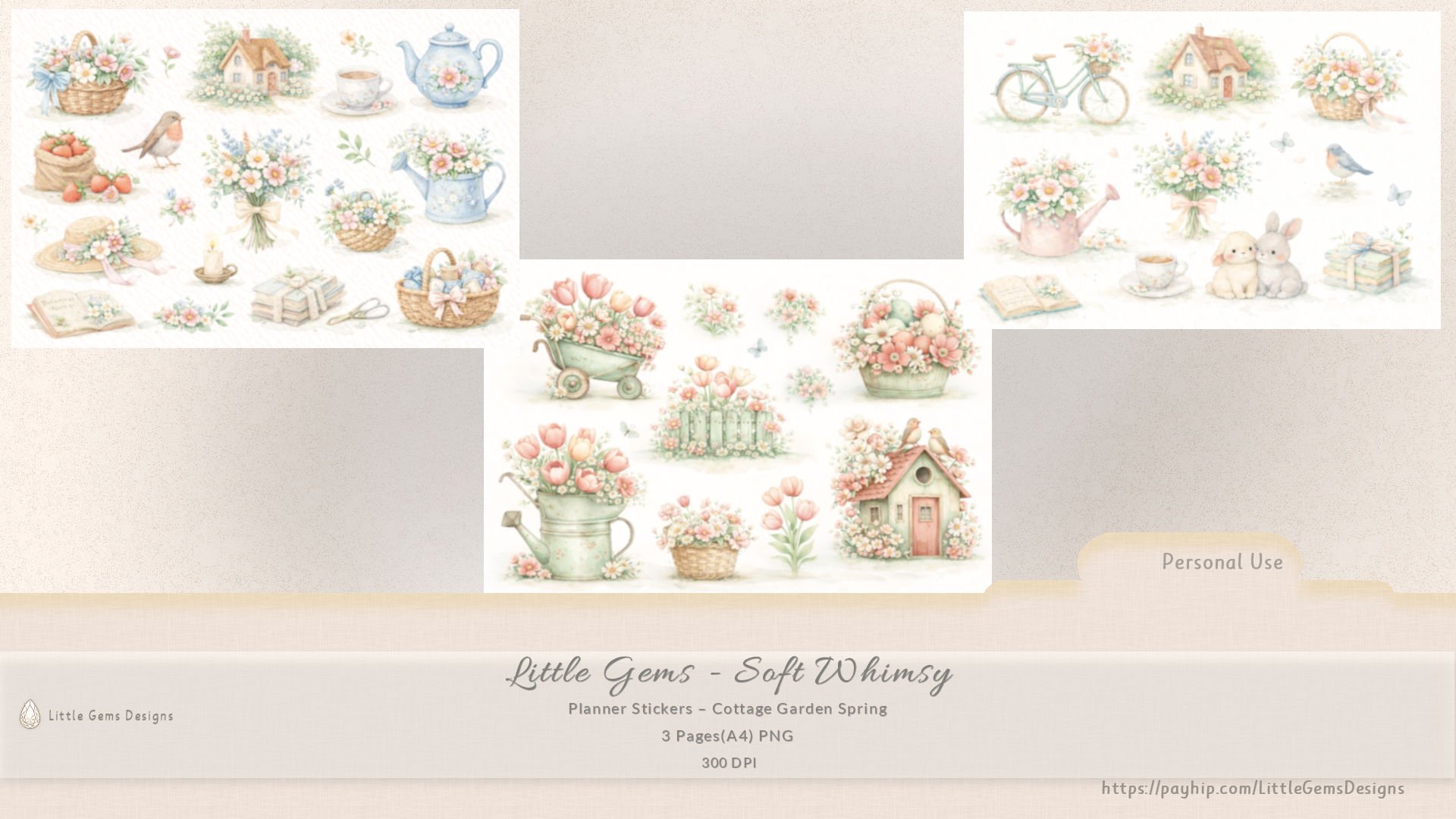 Cottage Garden Spring Planner Stickers – Soft Whimsy - Payhip