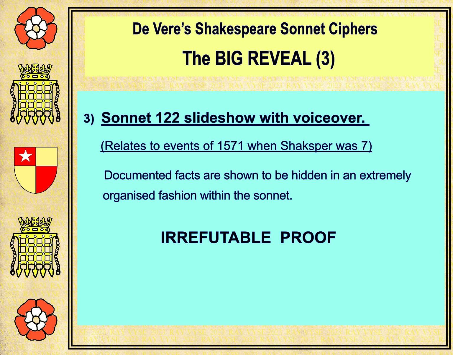 The Big Reveal (3) Sonnet 122 - Jousting Tournament - Payhip