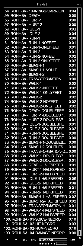SECOND PIC OF TRACKLIST FOR 3D MONSTERS AND REAL CREATURES