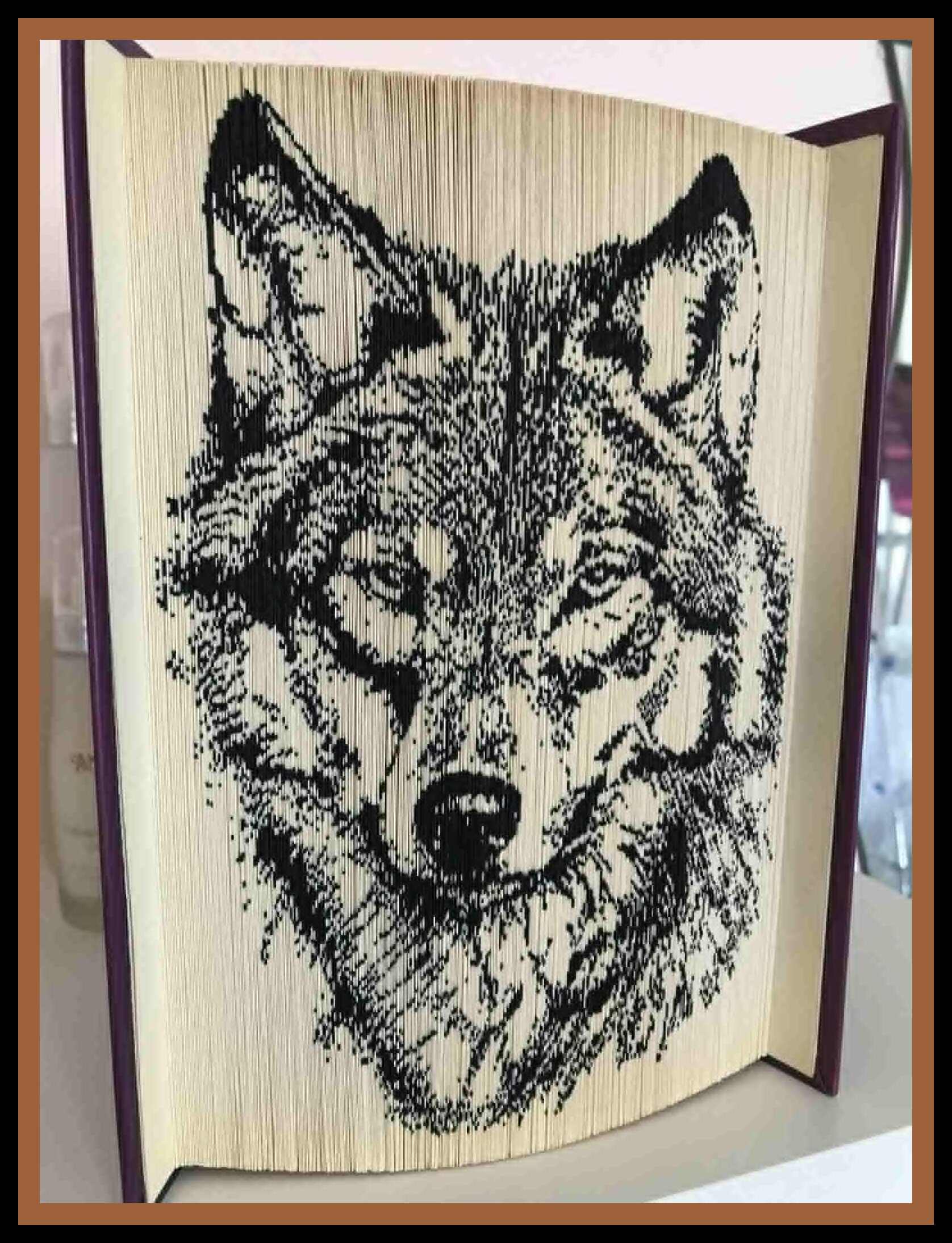 Wolf Face - TWO-TONED - Graph Spine Away - 21cm 535 Pages - Payhip