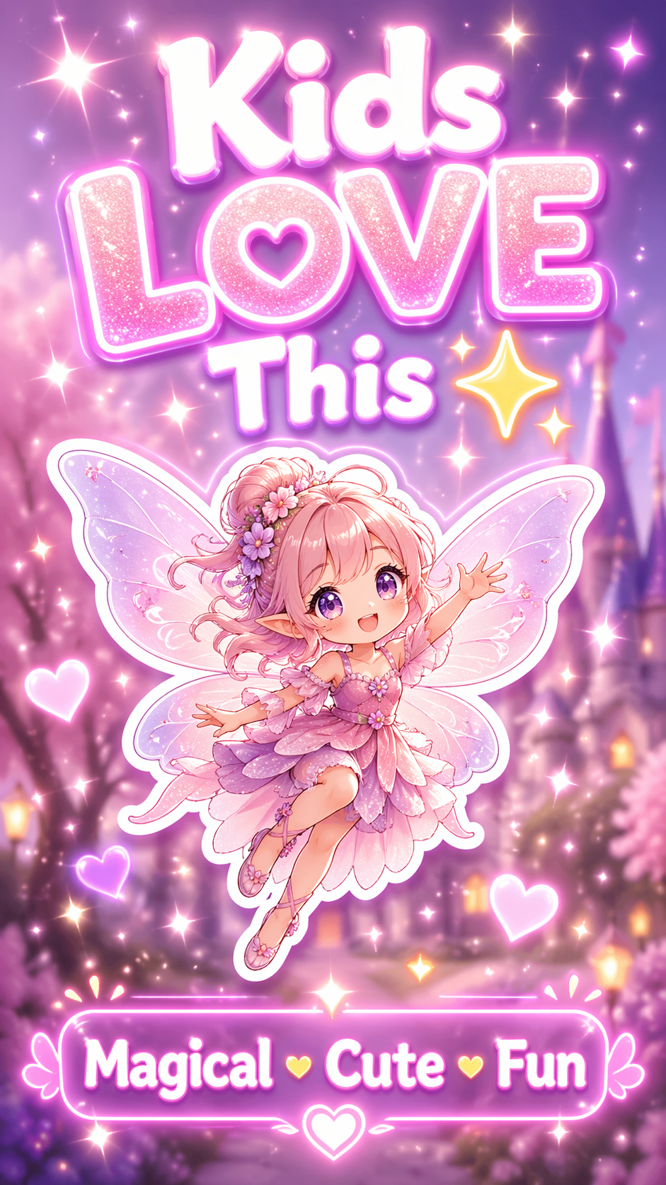 Fairy Sticker Mega Pack – 10 Printable A4 Sheets | Cute Anime Fairy Stickers (180+ Designs)