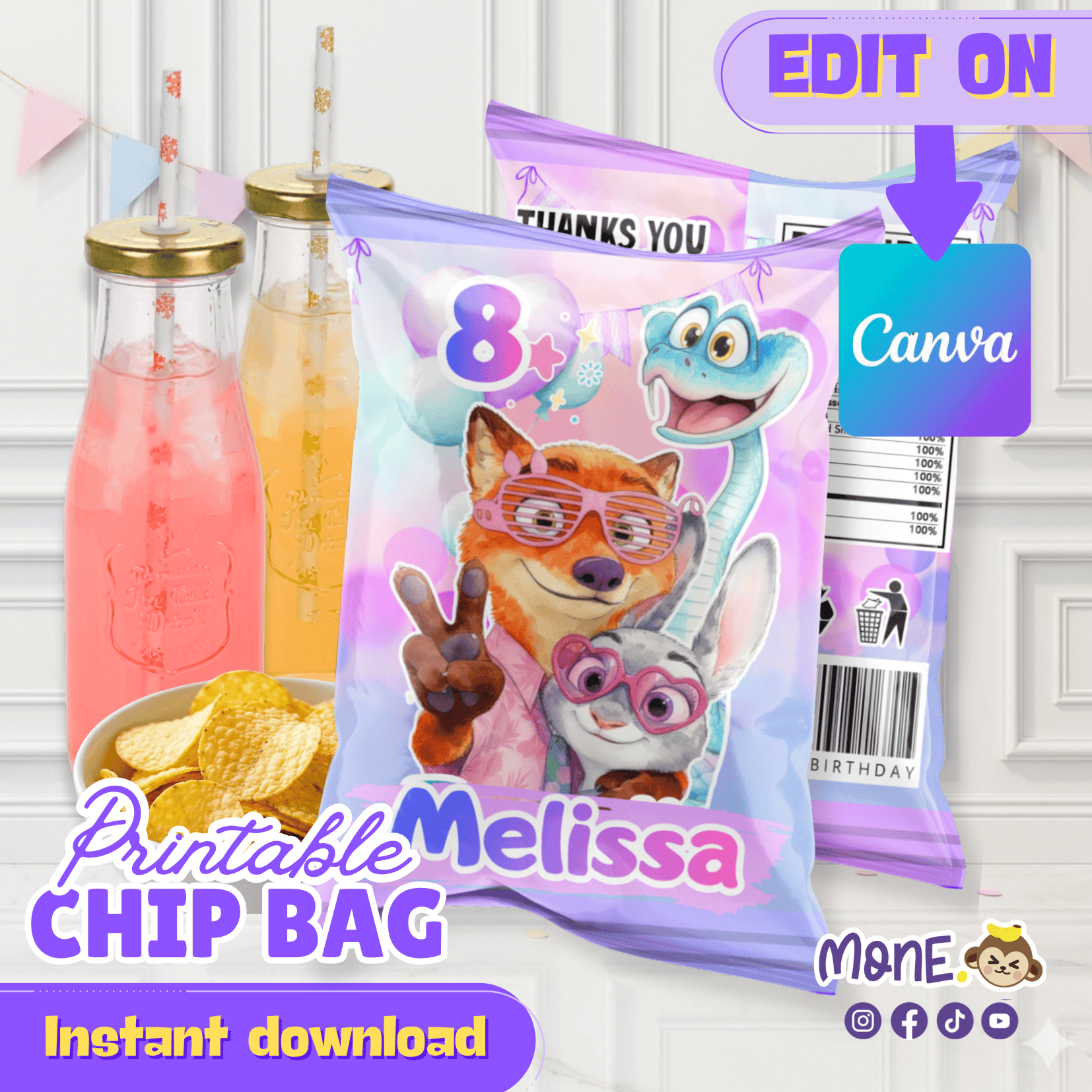 Chip Bag Zootopia - Payhip