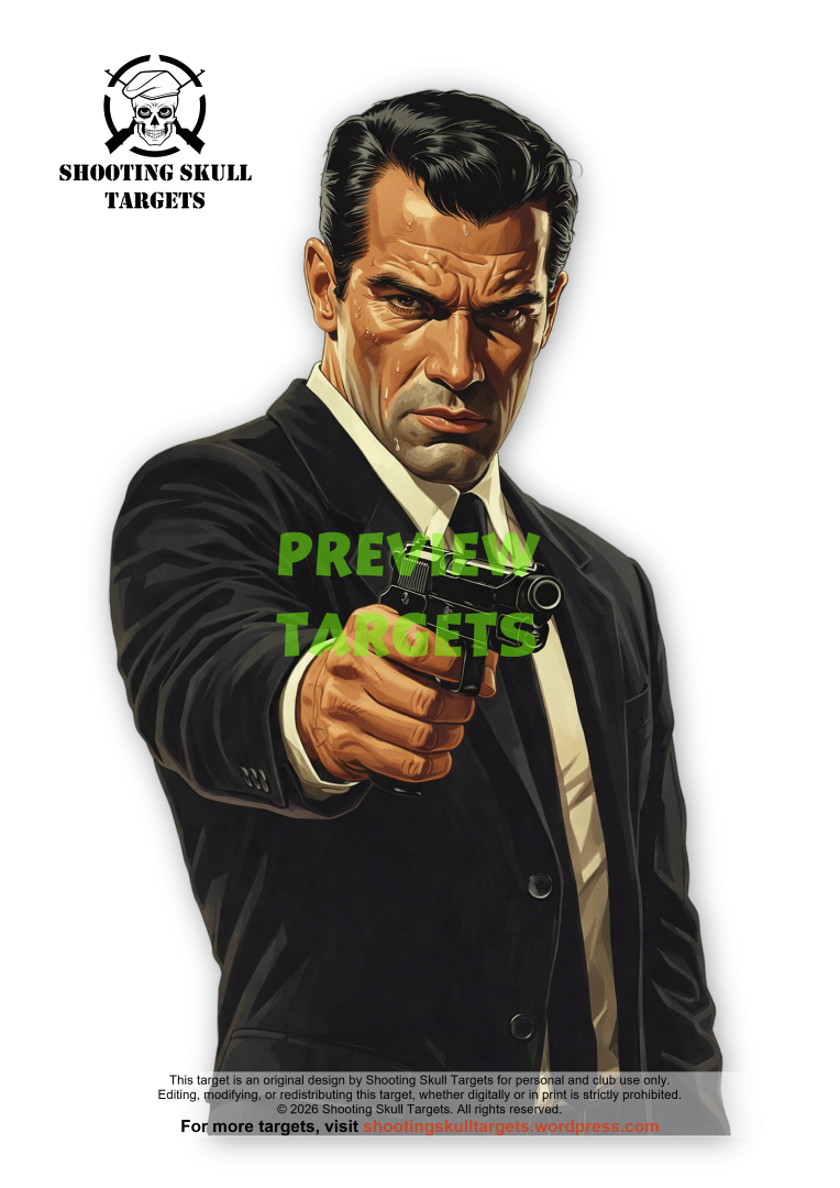Critical Point Target Set – Target 2 without target zones, high‑contrast A4 printable target