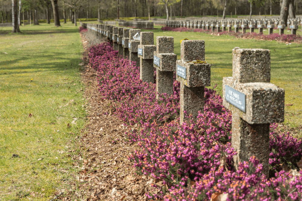 Landschapsfoto militaire begraafplaats Lommel Limburg