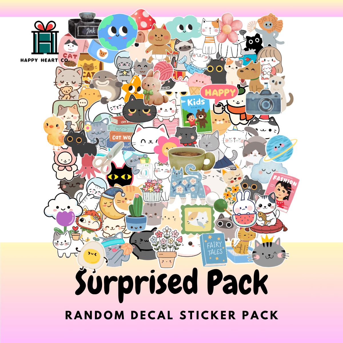 Surprised Pack | Random Mini Decal Sticker - Payhip