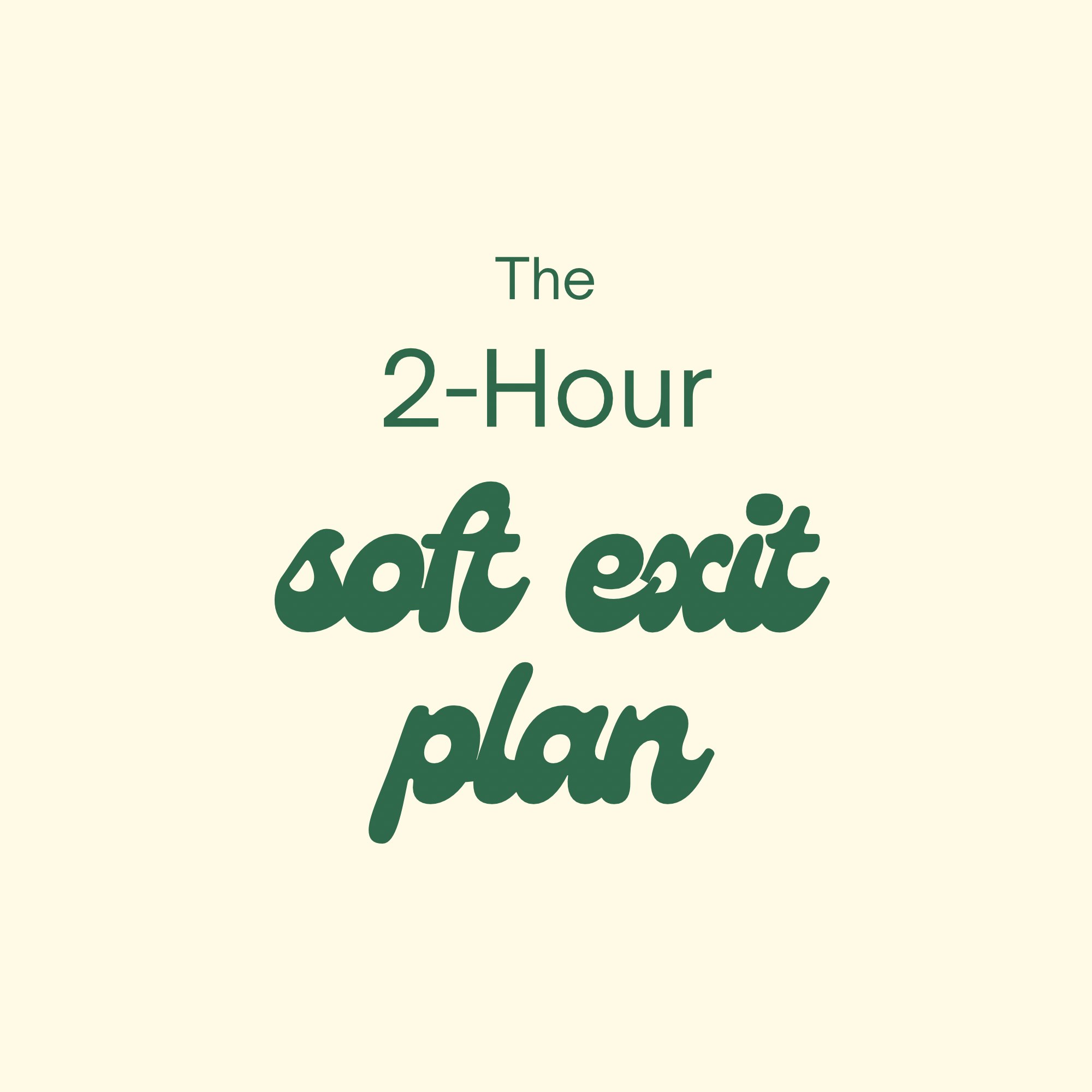 The Soft Exit Plan - Payhip