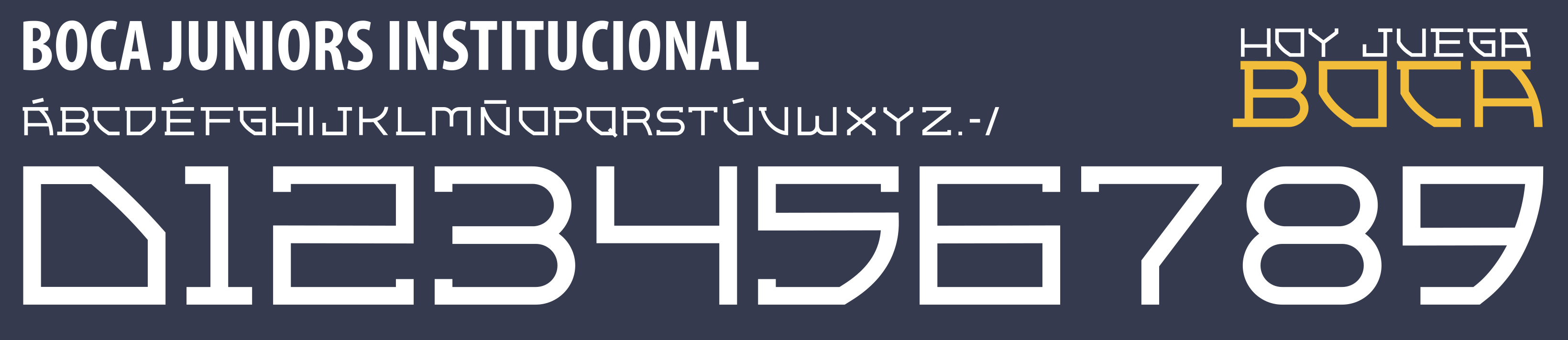 Font Vector Boca Juniors Institucional - Payhip