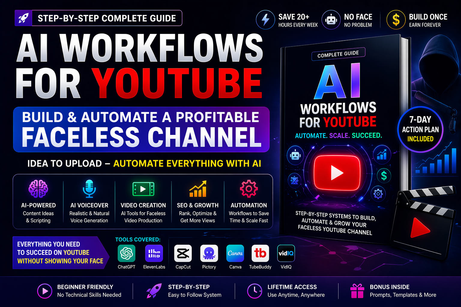 AI Workflows for YouTube: Build & Automate a Profitable Faceless ...