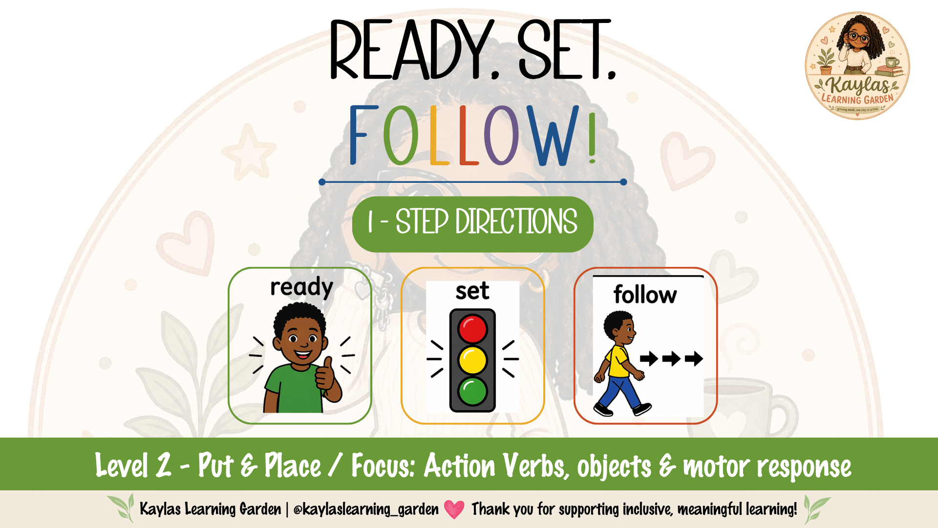 Ready, Set, Follow! Level 2 - Put and Place - Payhip