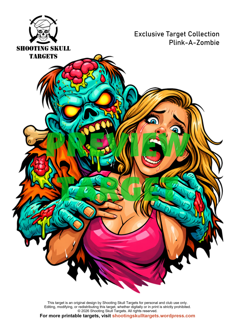 Printable Zombie Targets for Airguns, BB Guns & Airsoft