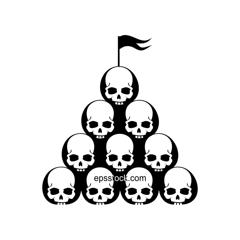 corporation symbol, black isolated vector silhouette