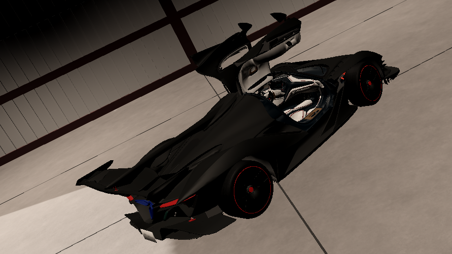 Roblox car model with detailed interior design