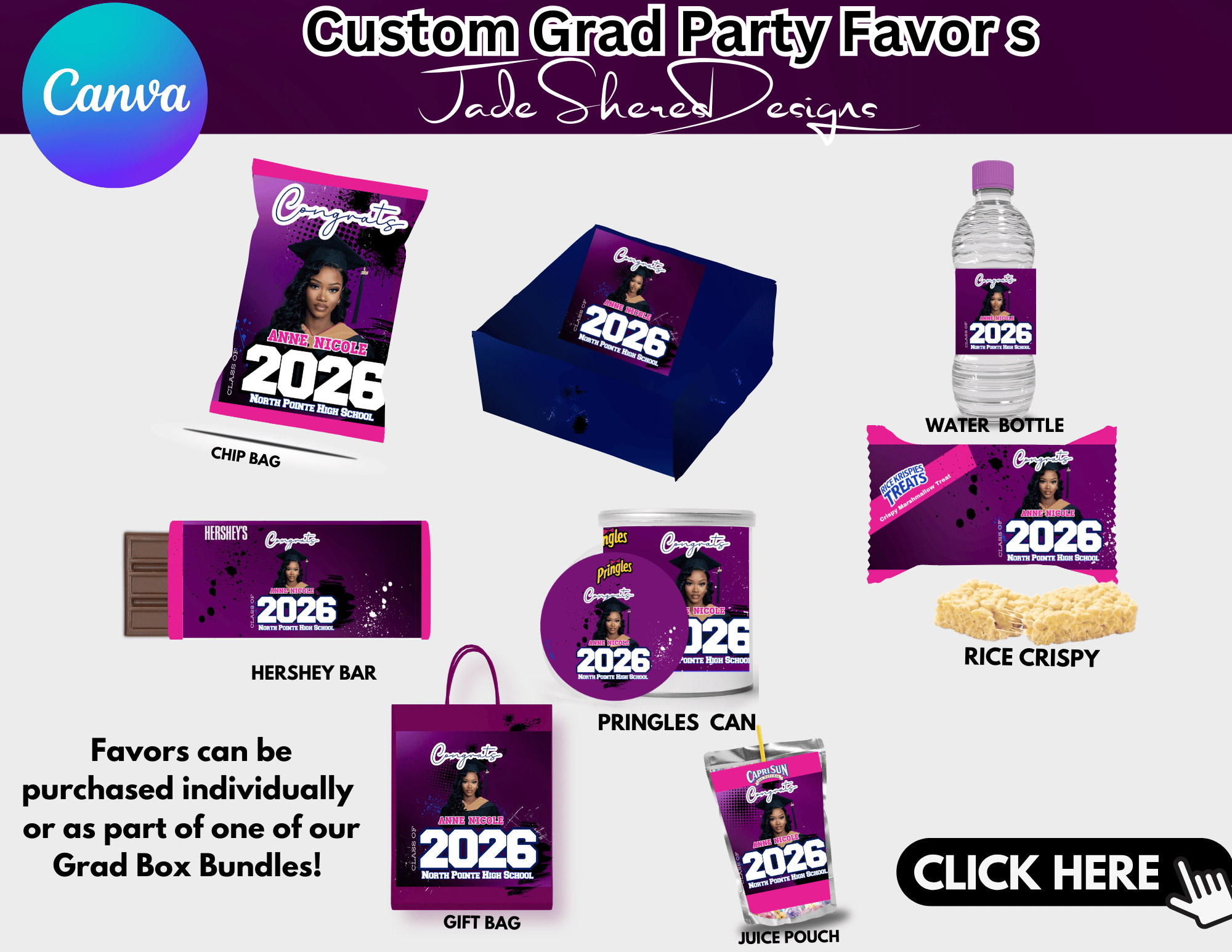 Editable Grad Party Bundle - Payhip