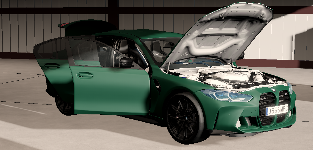 Roblox BMW car with detailed interior design