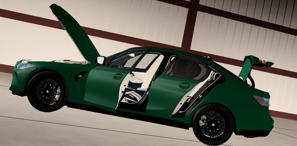 Roblox car with working lights and doors BMW