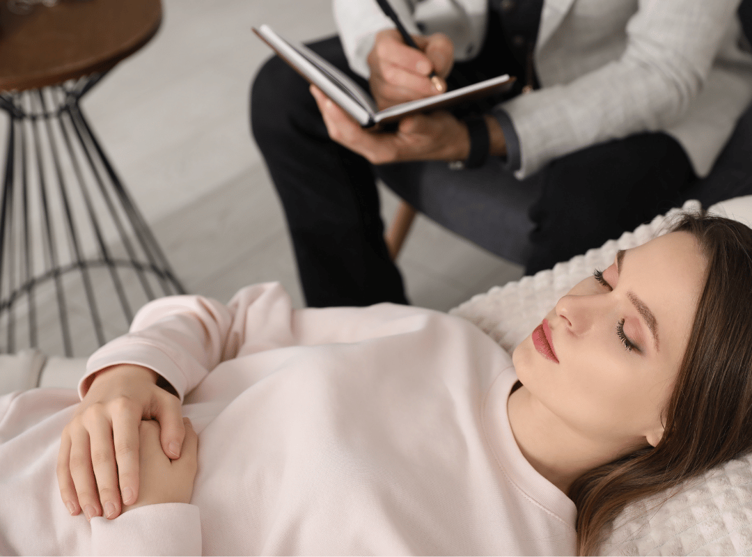 Hypnotherapy session in the North East. Helping SEND parents with stress and burnout.