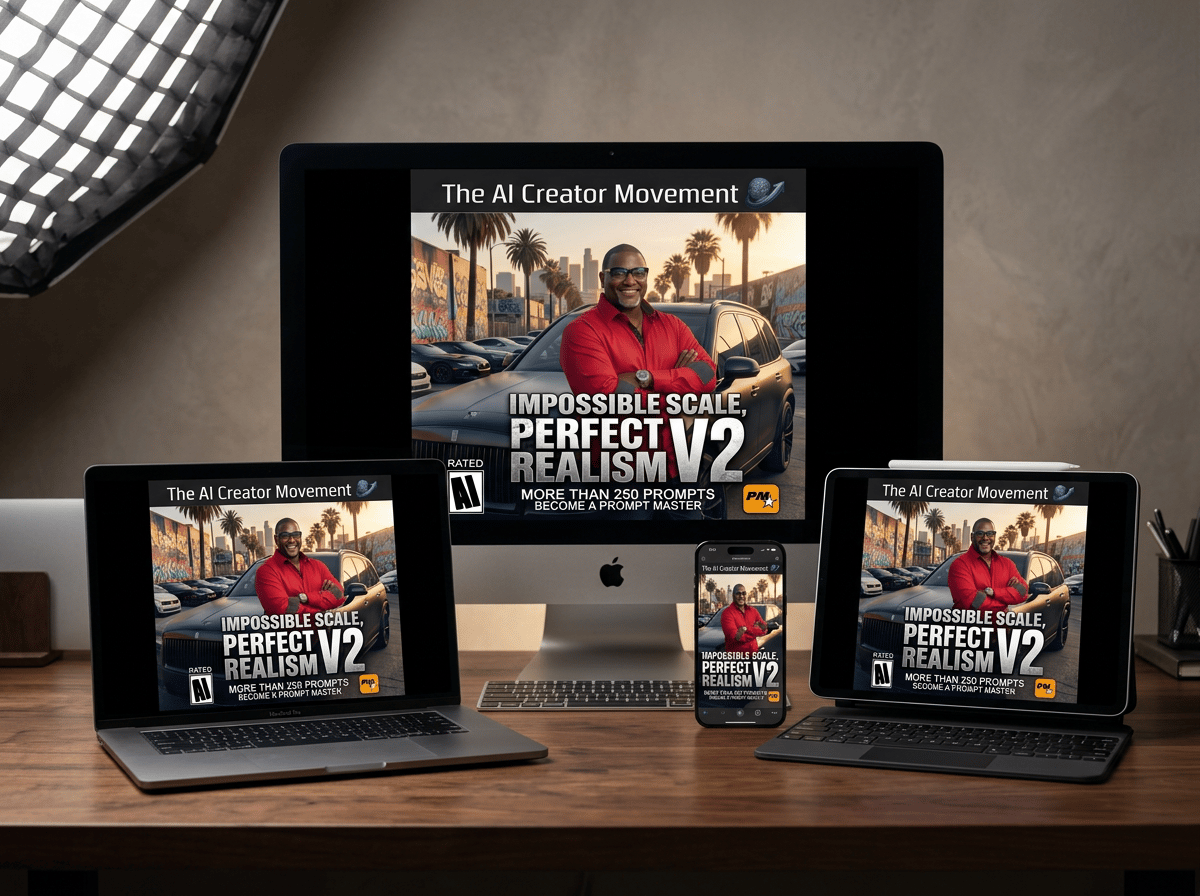 Impossible Scale V2 + AI Image Creator 10,000 Prompts Bundle cover