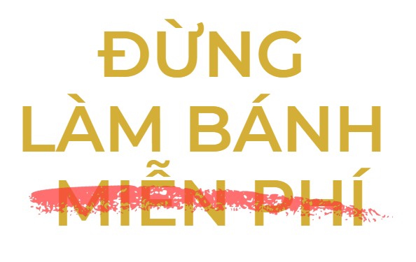Couverture du livre "Đừng Làm Bánh Miễn Phí" par Pia Millard – Hướng dẫn định giá và xây dựng doanh nghiệp bánh kem bền vững