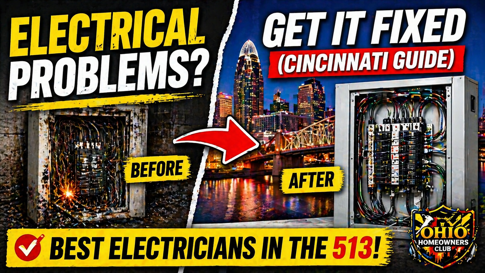 ⭐ Featured Electricians in Cincinnati, Ohio Ohio Homeowners Club | 513 ...
