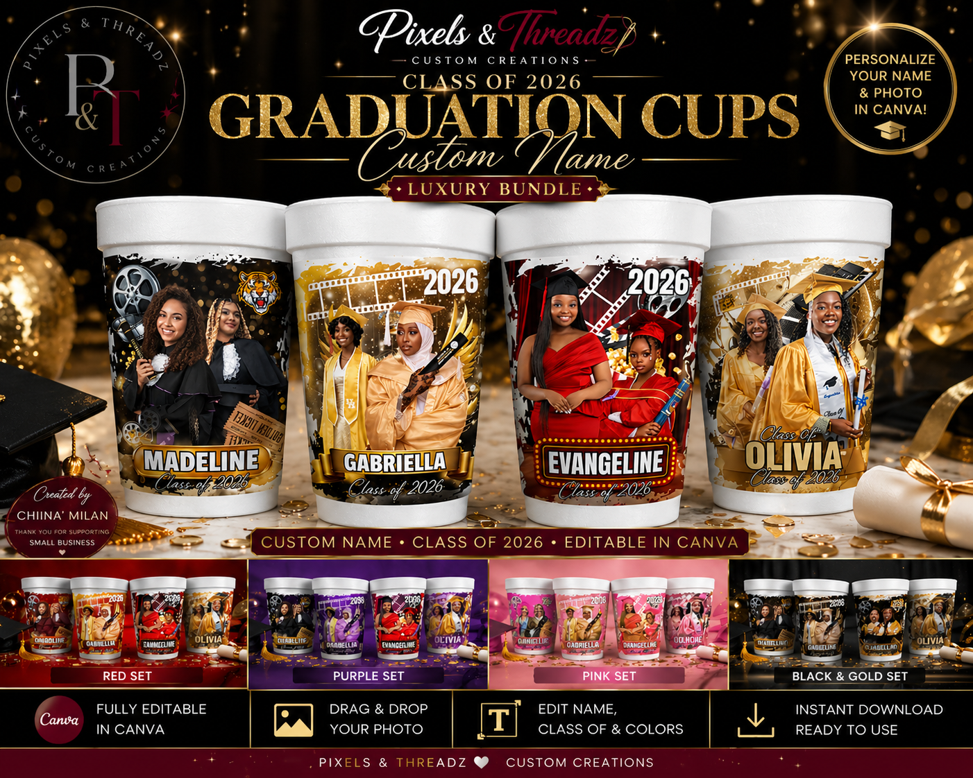 Luxury Graduation Styrofoam Cup Bundle - Payhip